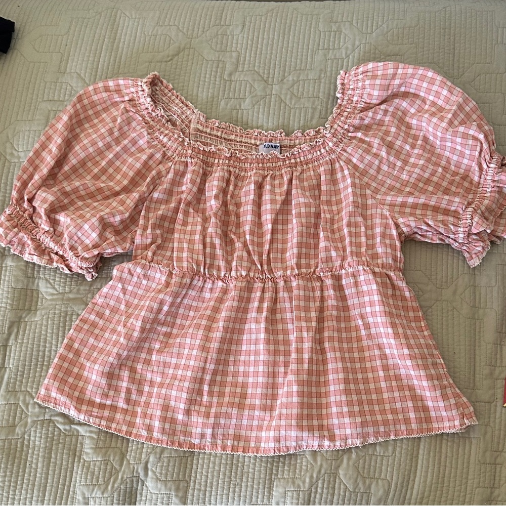 Casual Red & White Old Navy Top